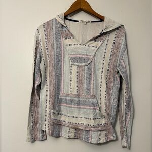 Striped Hooded Women's Top